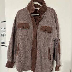 Free People Ruby Oversized Fleece Shirt